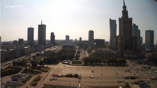 Warsaw Live Parade Square Streaming Webcam Warsaw City Centre Poland