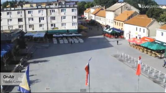 Livno Town Square streaming weather webcam Bosnia and Herzegovina