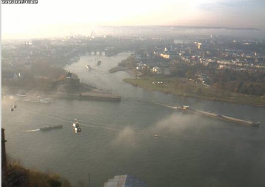 Koblenz City Live River Rhine Weather Webcam, Germany