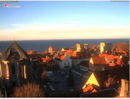 Visby Market Place Live Town Centre Gotland Weather Webcam Sweden