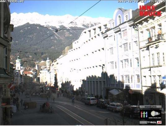 Innsbruck Live Town Centre Skiing and Snowboarding Weather Webcam Austria
