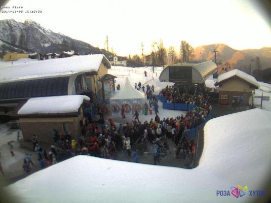 Rosa Khutor Alpine Resort Winter Olympic Games Ski Lift Webcam Sochi Russia