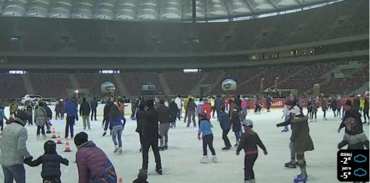 Warsaw National Stadium Ice Skating Webcam Warsaw Poland