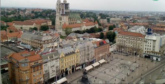Zagreb Ban Jelačić Square Live Streaming Webcam Zagreb Croatia