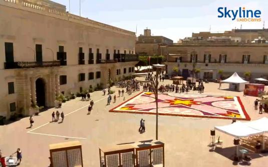 St Georges Square Live Streaming Grand Masters Palace Valletta Malta