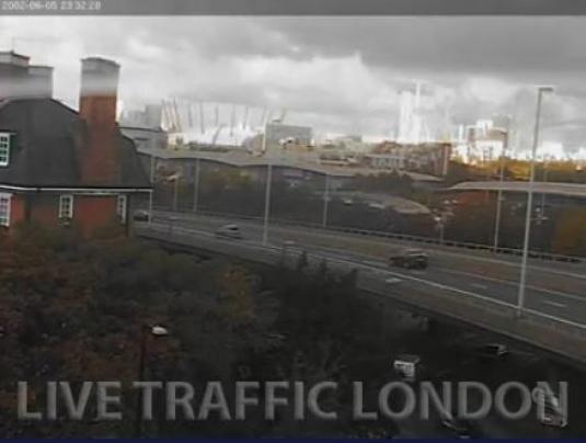 A102 Blackwall Tunnel Southern Approach Woolwich Rd Flyover London Traffic Cam