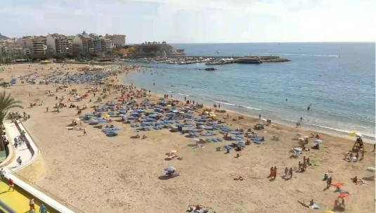 Benidorm Live Playa de Poniente Beach Weather Web Cam Alicante Spain