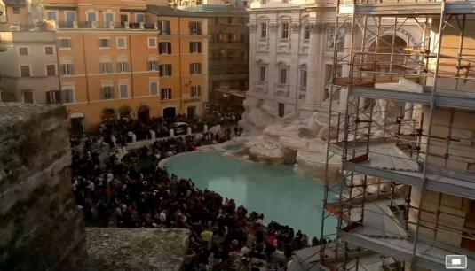 Trevi Fountain Live Streaming Webcam Trevi District Rome Italy
