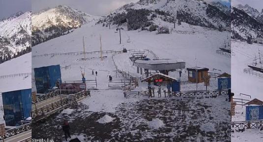 Shymbulak Skiing Resort Streaming Weather Web Cam Kazakhstan
