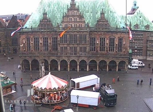 Bremen City Square Christmas Market Web Cam City of Bremen Germany