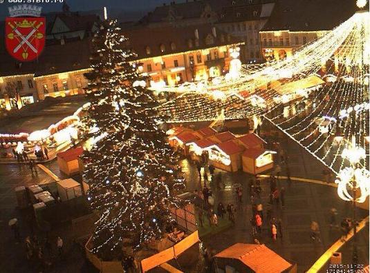 Sibiu Christmas Market Weather Webcam City of Sibiu Romania