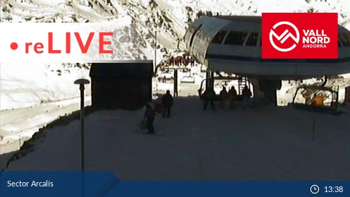 Arcalis Ski Lift Snow Weather Web Cam Vallnord Skiing Resort Andorra