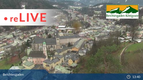 Berchtesgaden Town Live Panorama Weather Web Cam Bavaria Germany