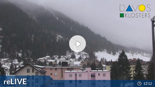 Davos Winter Sport Resort Live Weather Web Cam Graubünden Switzerland