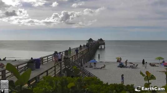 Naples Fishing Pier Live Beach Weather Web Cam Collier County Florida