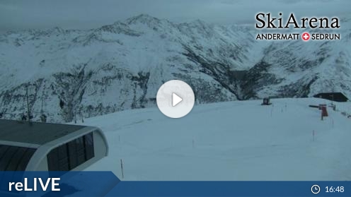 Andermatt-Sedrun Ski Resort Sedrun-Oberalp Ski Slopes Weather Web Cam Switzerland