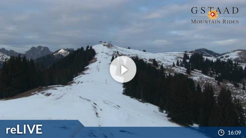 Gstaad Skiing Resort Saanenmöser Ski Slopes Weather Web Cam Switzerland