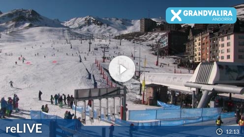 El Pas de la Casa Skiing Slopes Grandvalira Ski Resort Weather Web Cam Andorra