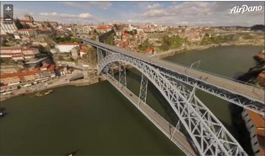 City of Porto Live 360-Degree Panorama Streaming Video HD Cam Portugal