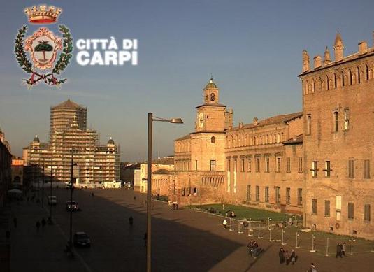 Piazza Martiri Square Webcam Carpi Italy
