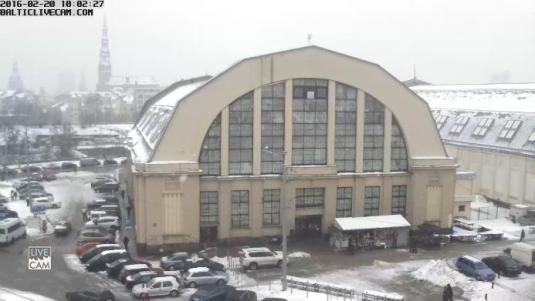 Riga Central Market Web Cam City of Riga Latvia