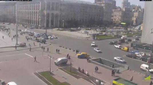Maidan Independence Square Web Cam Kiev Ukraine
