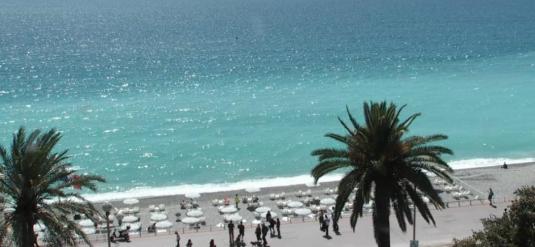 City of Nice Holiday Beach Weather Web Cam French Riviera South France