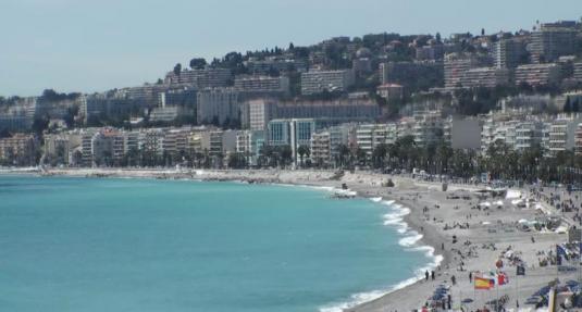 Bay of Angels Beach Weather Web Cam City of Nice South France