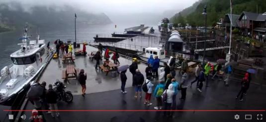 Geirangerfjord Cruise Port Weather Web Cam Norway