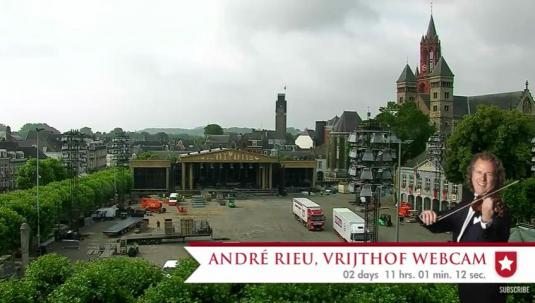Maastricht Live André Rieu Music Concert Webcam Vrijthof Square Netherlands