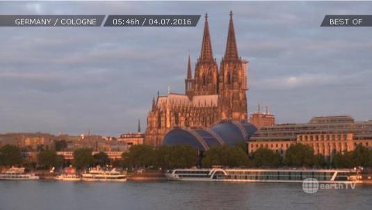 Cologne City River Rhine Panorama Weather Web Cam Germany