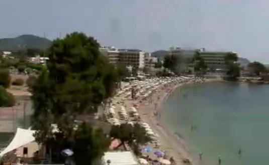 Playa Es Canar Beach Resort Panorama Weather Web Cam Island of Ibiza Spain