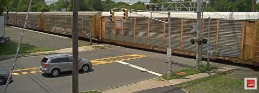 CSX River Rail Line Train Watching Web Cam Bergenfield New Jersey