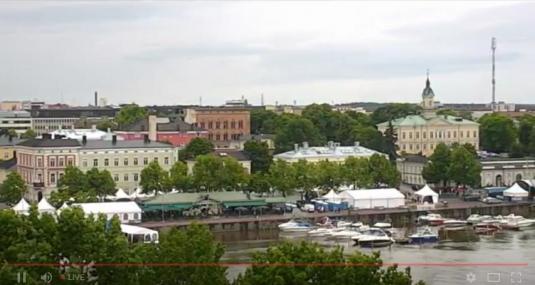 Pori City Centre Live Streaming Panorama Weather Web Cam Finland