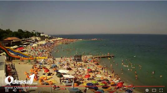 Odessa Black Sea Langeron Beach Weather Web Cam Ukraine