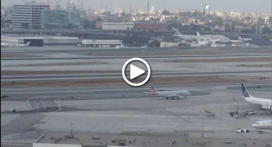 LA International Airport Runway 25 Panorama Weather Web Cam Los Angeles