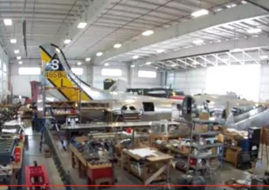 Boeing B-17 Flying Fortress Restoration Web Cam Champaign Aviation Museum Ohio