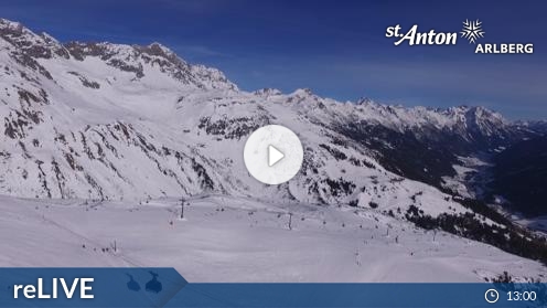 Sankt Anton am Arlberg Ski Resort Skiing Slopes Weather Webcam Tyrol Austria