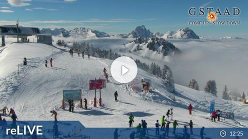 Saanenmöser Skiing Resort Saanerslochgrat Ski Slopes 360 Panorama snow weather cam Switzerland