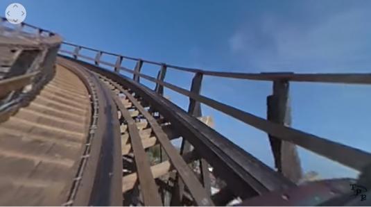 Live Ghostrider VR Roller Coaster 360 Panorama Cam Video Knotts Berry Farm Park California