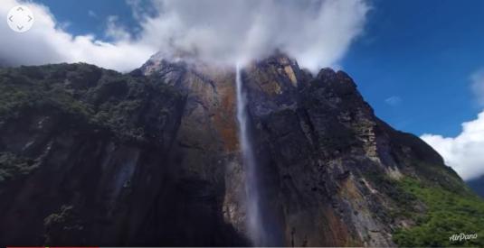 Angel Falls Live 360 VR Panorama webcam Canaima National Park Venezuela