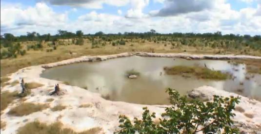 Camp Kuzuma Elephants Water Hole Web Cam Chobe region of Botswana Africa