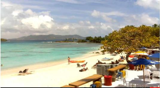 St Thomas Live Sapphire Holiday Resort Beach Weather Web Cam US Virgin Islands