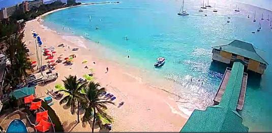 Bridgetown Live Pebble Beach Holiday Weather Webcam Barbados Caribbean