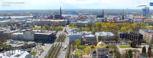 Riga City Centre Skyline Weather Webcam City of Riga Latvia