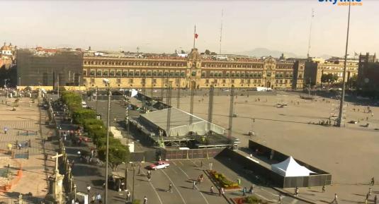 Mexico City Plaza del Zocalo City Square Webcam Mexico City Mexico