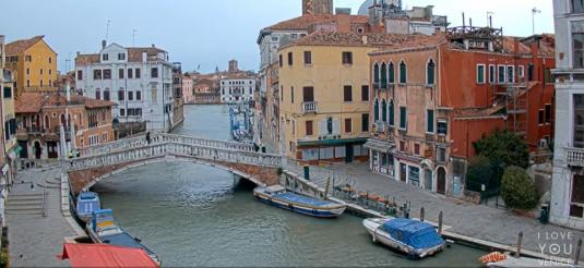 Cannaregio Canal Live Ponte delle Guglie Bridge Cam Venice Italy