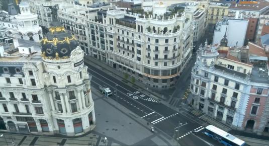 Calle de AlcaláTraffic Weather WebCam Madrid City Centre Madrid Spain