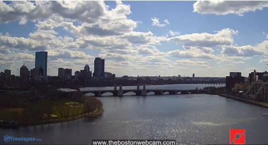 Boston Live Charles River Longfellow Bridge Webcam Boston Massachusetts.