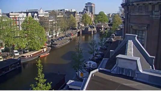 Amsterdam City Centre Singel Canal Weather Webcam Amsterdam Netherlands
